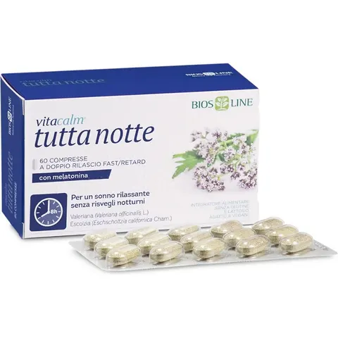 Bios Line Vitacalm Tutta Notte Mel 60cpr – immagine 3