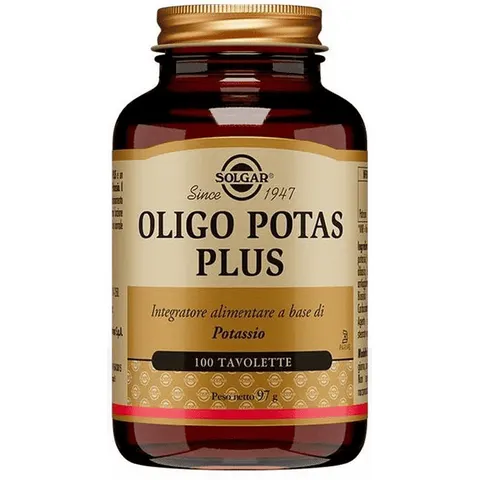 solgar Oligo potas plus 100 tavolette – immagine 4