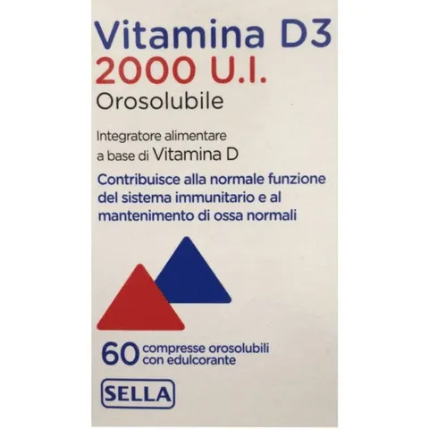 Sella Vitamina D3 2000ui Orosolubile 60 Compresse – immagine 4