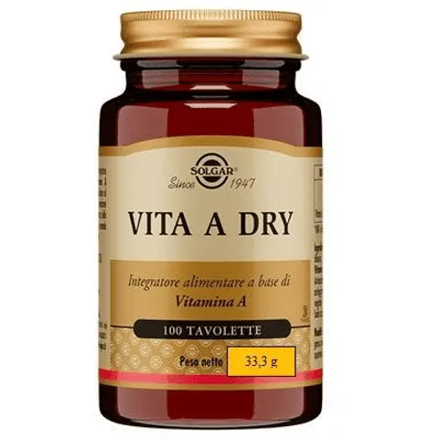 Solgar Vita A Dry 100 cpr – immagine 5