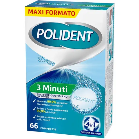 Polident pulitore per dentiere 66 compresse – immagine 3