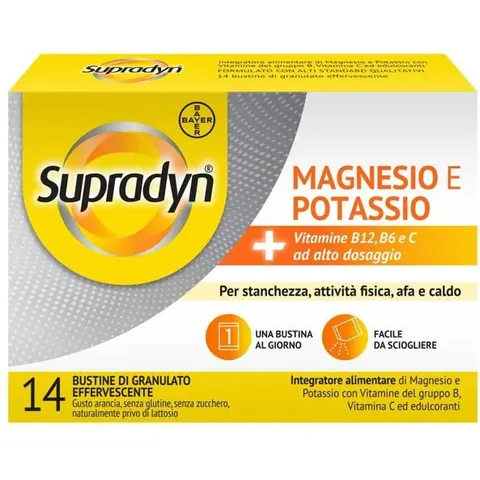 BAYER SpA Supradyn Magnesio e Potassio, 14 Bustine – immagine 5
