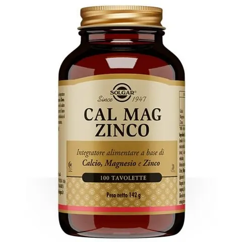 solgar Cal mag zinco 100 tavolette – immagine 4