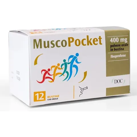 Doc Generici Muscopocket Ibuprofene 400 mg 12 bustine – immagine 2