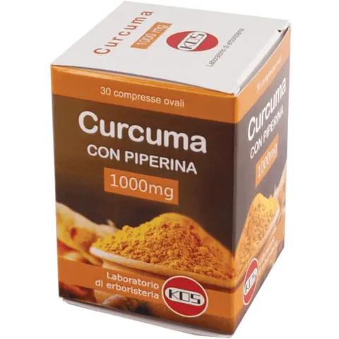 Kos Curcuma con Piperina 30 Compresse – immagine 4