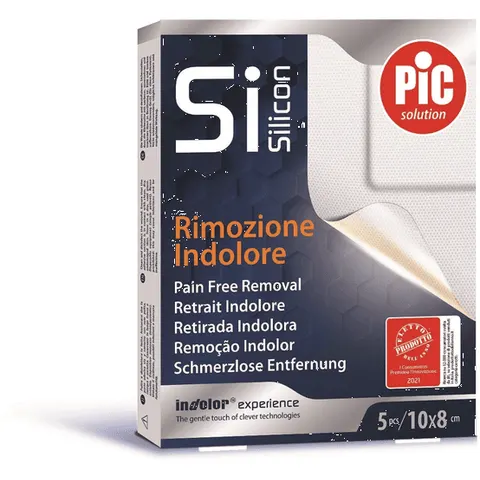pic Cerotto Post Operatorio Silicone 10x8cm 5 Pezzi – immagine 3