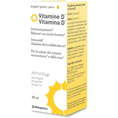Metagenics Belgium Vitamina D Liquido 30ml – immagine 3