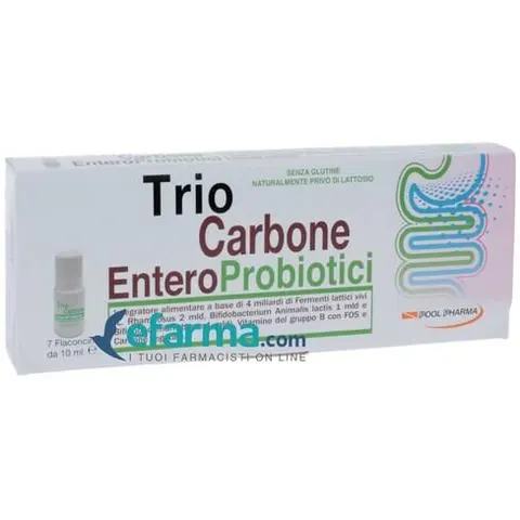 Enteroprobiotici Triocarbone - Confezione da 7 Flaconcini – immagine 2