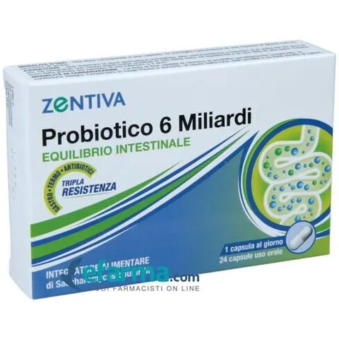 Zentiva Probiotico 6Mld 24 Capsule – immagine 3