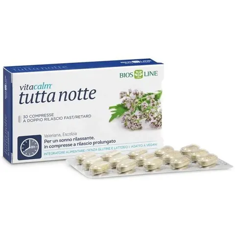 BIOS LINE SpA VitaCalm Tutta Notte, 30 Compresse – immagine 2