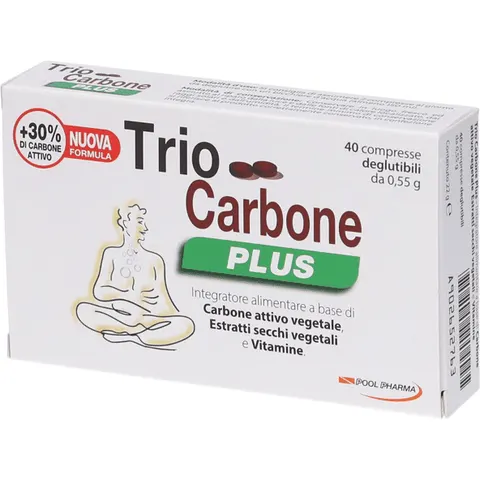 Triocarbone Plus - Integratore Digestivo, 40 Compresse – immagine 2