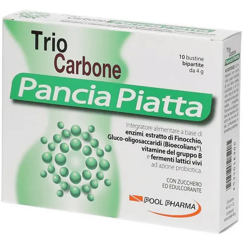 Triocarbone per Pancia Piatta - 10 Bustine Bipartite – immagine 2