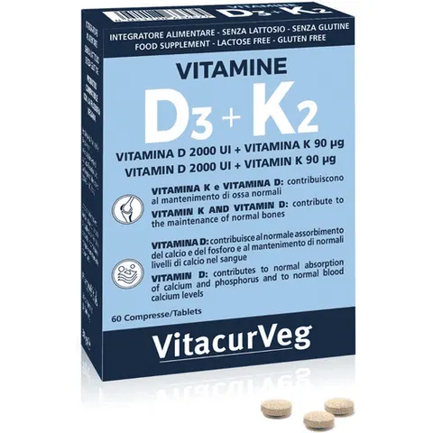 D3+K2 Vitamine - 60 Compresse Nutritive – immagine 3
