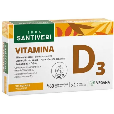 Santiveri Vitamina D3 2000ui Veg 60cpr – immagine 3