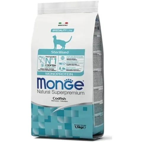 Monge & C. Monge Cat Nat Steril Merluzzo – immagine 2