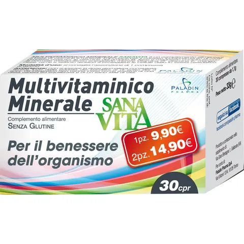 Paladin Pharma Sanavita Multivit 30cpr – immagine 2