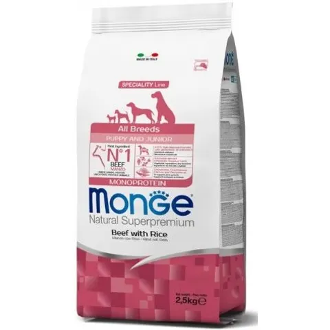 Monge & C. Monge Ab Puppy Manzo&riso2,5kg – immagine 2