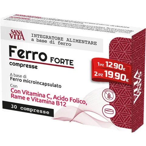 sanavita ferro forte 30 compresse – immagine 2