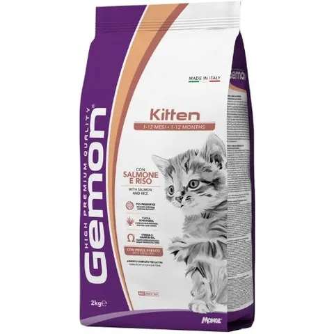 Monge & C. Gemon Kitten Salmone Riso 2kg – immagine 2