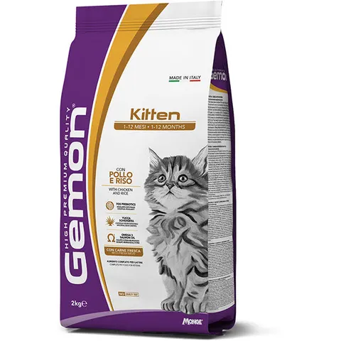 Monge & C. Gemon Kitten Pollo Riso 2kg – immagine 3