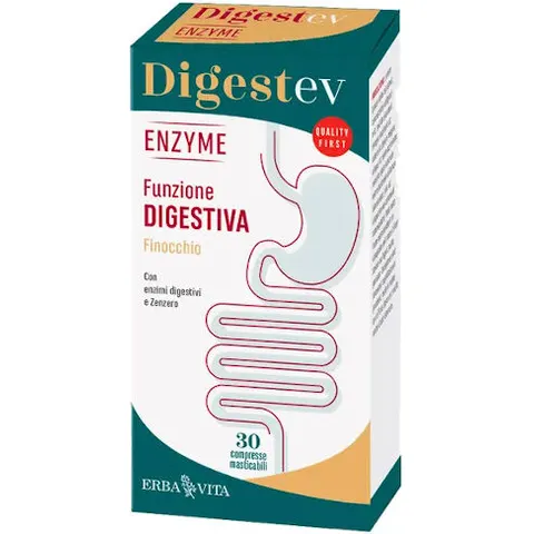Erba Vita Digest-EV Enzyme 30 Compresse – immagine 2