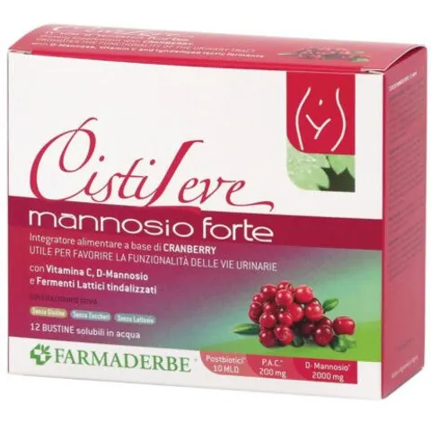 Farmaderbe Cistileve Mannosio Forte 12 Bustine – immagine 2
