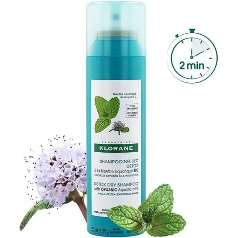 Klorane Shampoo Secco Menta 150m – immagine 2