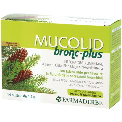 FARMADERBE Srl MUCOLID BRONC 600 PLUS 14BUST – immagine 2