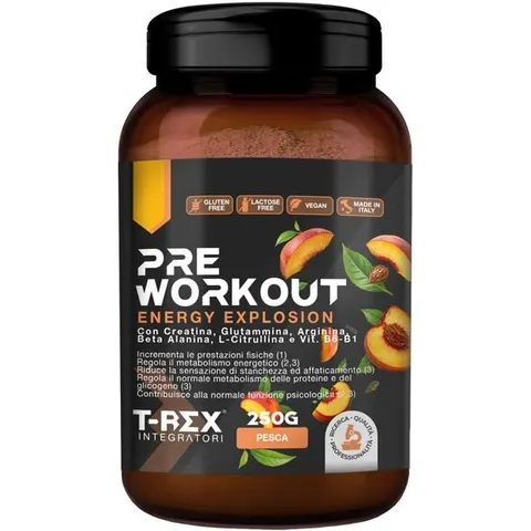 T-Rex Integratori T-Rex Pre Workout Pesca 250G – immagine 2