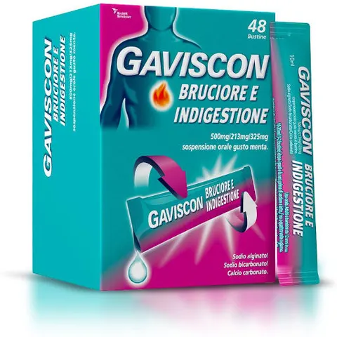 Reckitt Benckiser Gaviscon Bruciore E Indigestione 48 Bustine Da 10ml – immagine 2