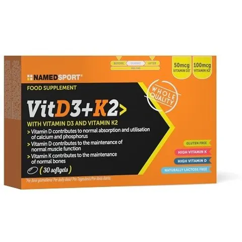 Namedsport Vit D3+k2 30 Softgels – immagine 2