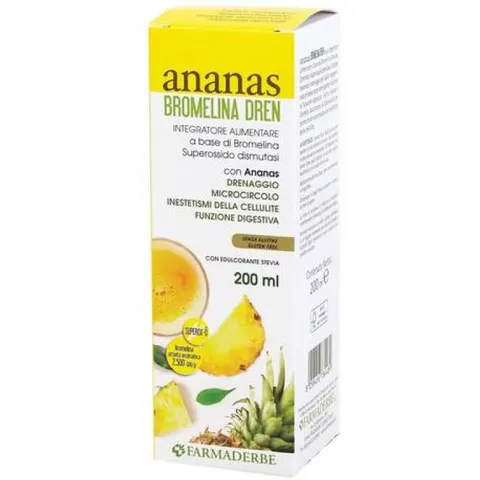 Ananas Bromelina Dren Farmaderbe 200ml – immagine 2