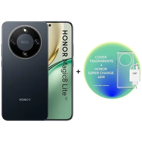 Honor Smartphone Magic8 Lite (8/512GB) Midnight Black – immagine 2