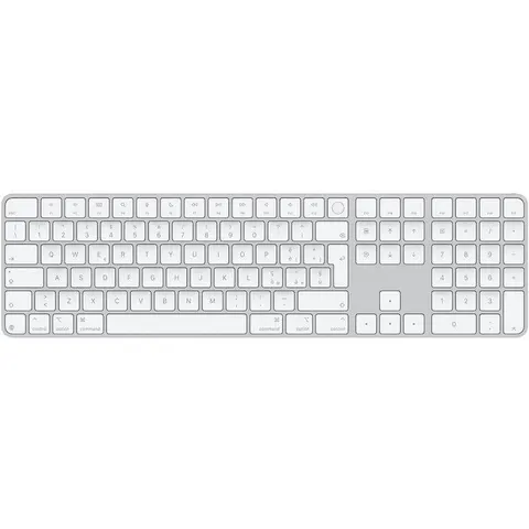 Tastiera computer Apple MXK73T A MAGIC KEYBOARD Touch ID Silver e Whit – immagine 3