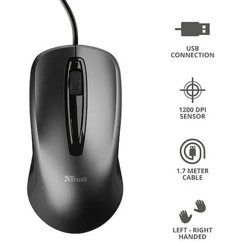 Trust mouse ottico a filo – immagine 3