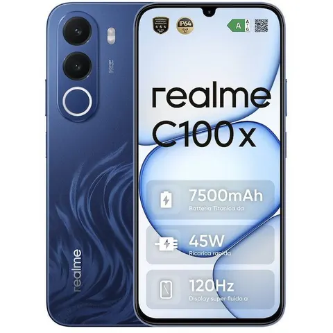 Realme Smartphone C100x 4/ 256gb Deepblue – immagine 2