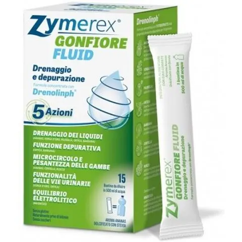 Zymerex Gonfiore Fluid 15 Bustine – immagine 3