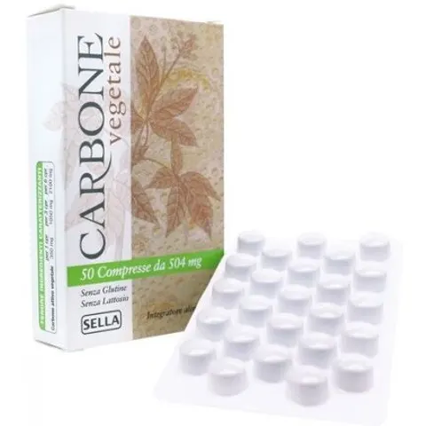 Sella Carbone Vegetale 50 Compresse – immagine 3