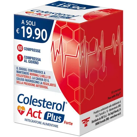 F&f Colesterol Act Plus Forte 60 Compresse – immagine 3