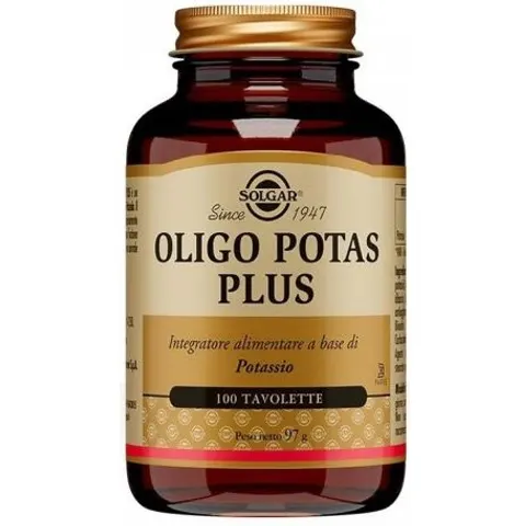 solgar Oligo potas plus 100 tavolette – immagine 3