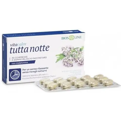 Bios Line Vitacalm Tutta Notte Mel 60cpr – immagine 4