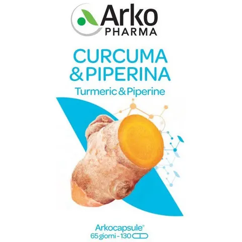 Arkofarm Arkocapsule Curcuma Piperina 130 Capsule – immagine 5