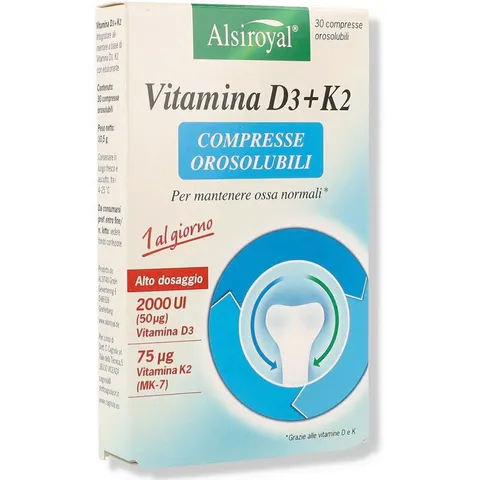 ALSITAN Gmbh VITAMINA D3(2000U.I.)+K2 30CPR – immagine 4