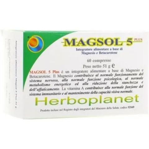 herboplanet Magsol 5 Plus 60 Compresse – immagine 2