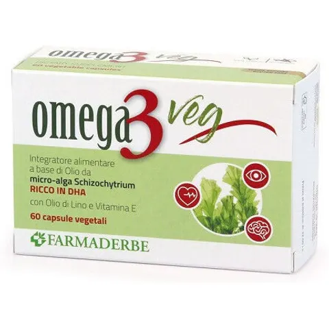 Farmaderbe Omega3 Veg 60cps Vegetali – immagine 3