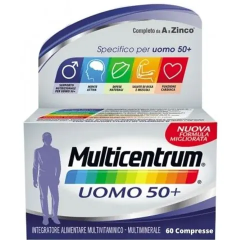 Multicentrum Uomo 50+ 60 Compresse – immagine 4