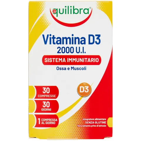 equilibra srl Equilibra Vitamina D3 30 Compresse – immagine 3
