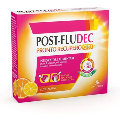 Postfludec Post-Fludec Pronto Recupero Oro Agrumi 12 Bustine – immagine 5