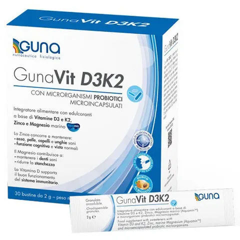 guna vit D3K2 30 Bustine 2g – immagine 5