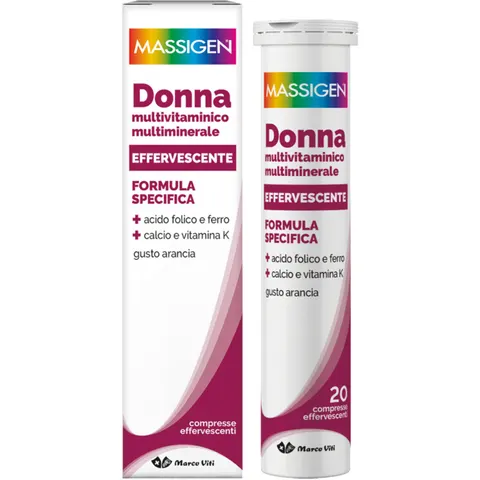 MASSIGEN Donna Effervescente 20 Compresse Effervescenti – immagine 3